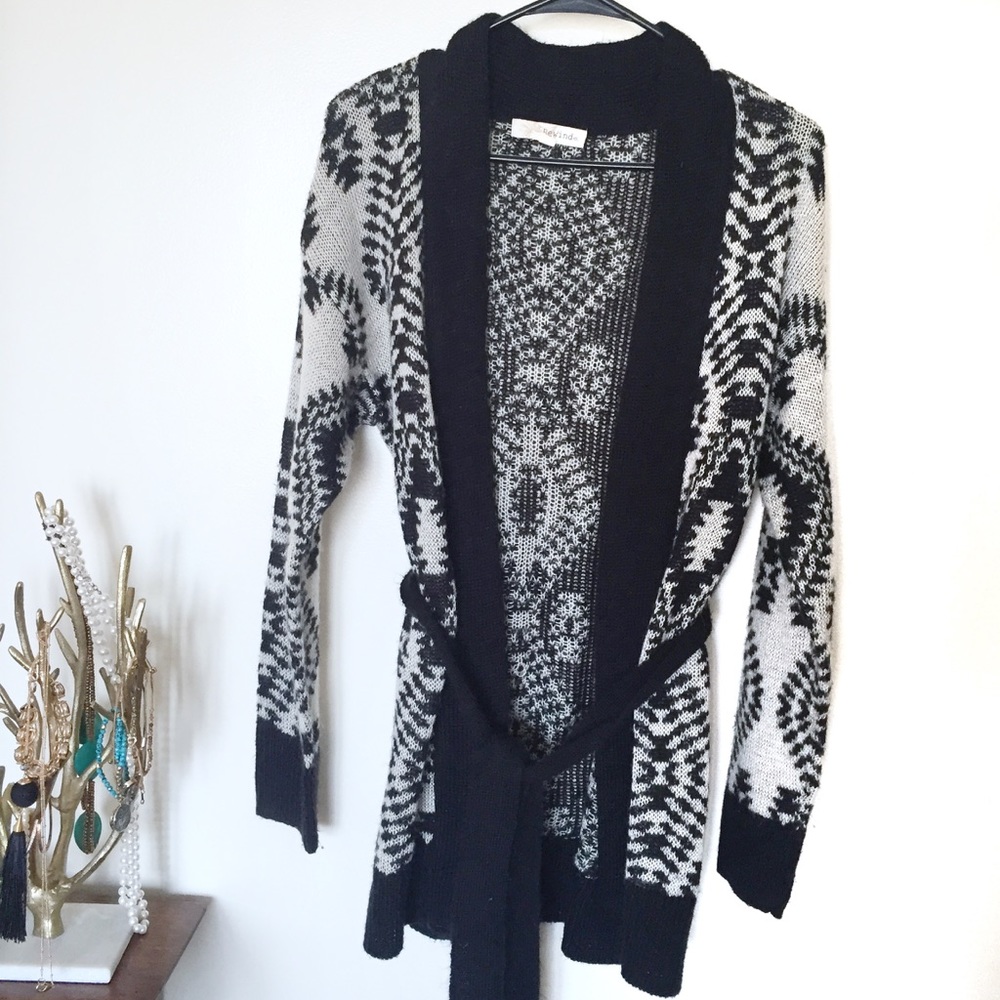 Rewind Aztec Print Cardigan